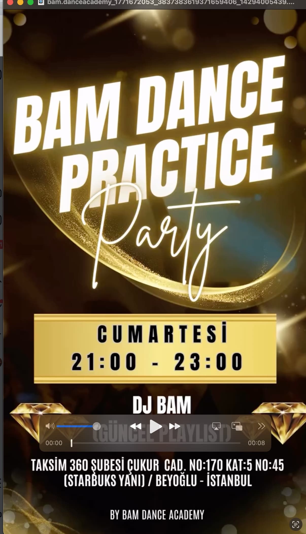 BAM Dance Practice Party